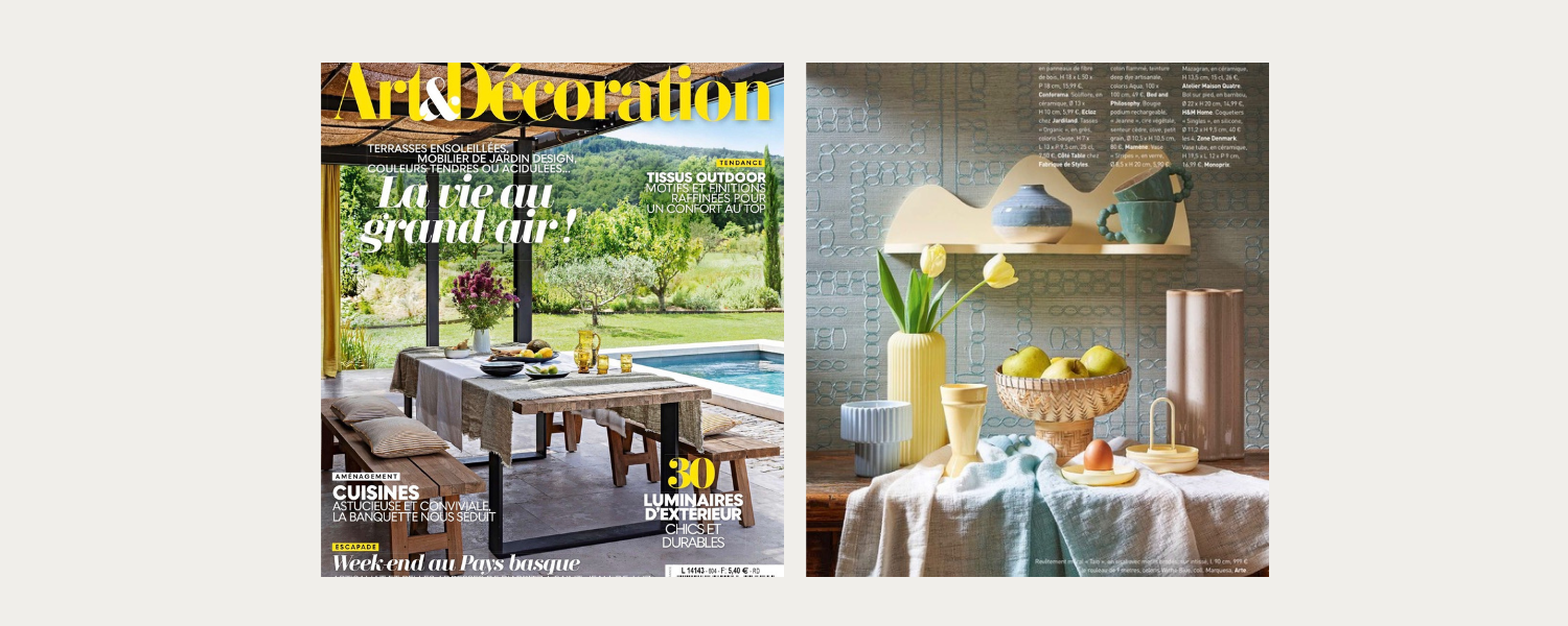 Le mazagran Citron s’invite dans les pages d’Art & Décoration