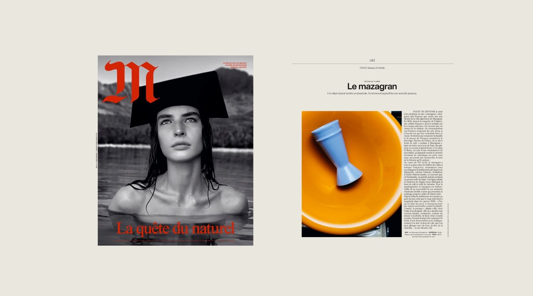 Le mazagran, pour une bonne dose de convivialité, M le Monde | Mars 2025